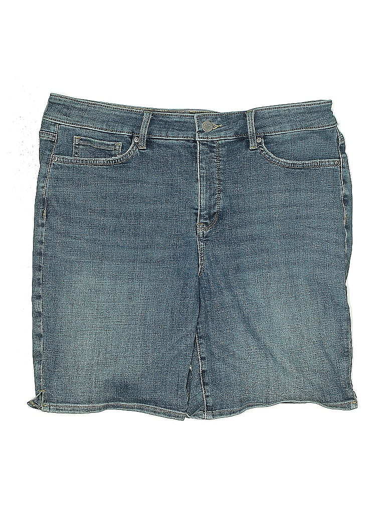 Pre-owned Nydj Denim Shorts In Blue