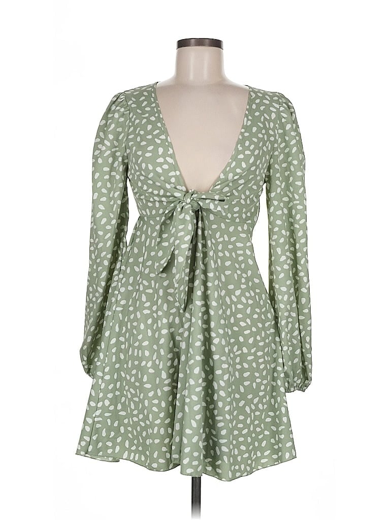 Pre-owned Shein Casual Dress In Green