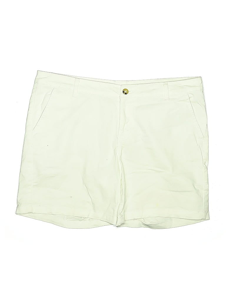 Pre-owned A.n.a. A New Approach Khaki Shorts In Green