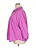 Roaman's Purple 3/4 Sleeve Button-Down Shirt Size 22 - photo 4