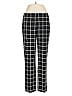 Adrianna Papell Plaid Black Casual Pants Size 8 - photo 1