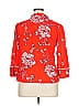Hazel Floral Orange 3/4 Sleeve Button-Down Shirt Size XL - photo 2