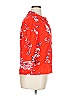 Hazel Floral Orange 3/4 Sleeve Button-Down Shirt Size XL - photo 4