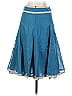 Akris Punto 100% Baumwolle Polka Dots Blue Casual Skirt Size 4 - photo 2