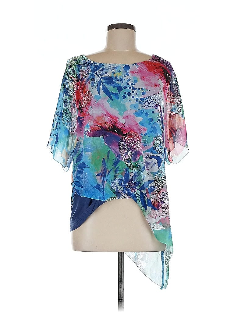 CHICO'S Pre-owned Short Sleeve T-shirt In Blue