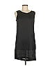 ASOS 100% Polyester Solid Black Casual Dress Size UK 12 / US 8 - photo 1