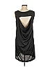 ASOS 100% Polyester Solid Black Casual Dress Size UK 12 / US 8 - photo 2