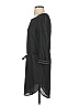 H&M 100% Polyester Solid Black Casual Dress Size 2 - photo 4