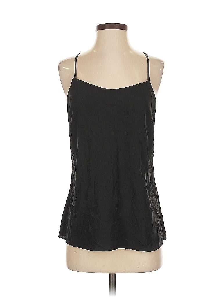 Pre-owned J.crew Factory Store Sleeveless Top Black Halter Neckline Tops