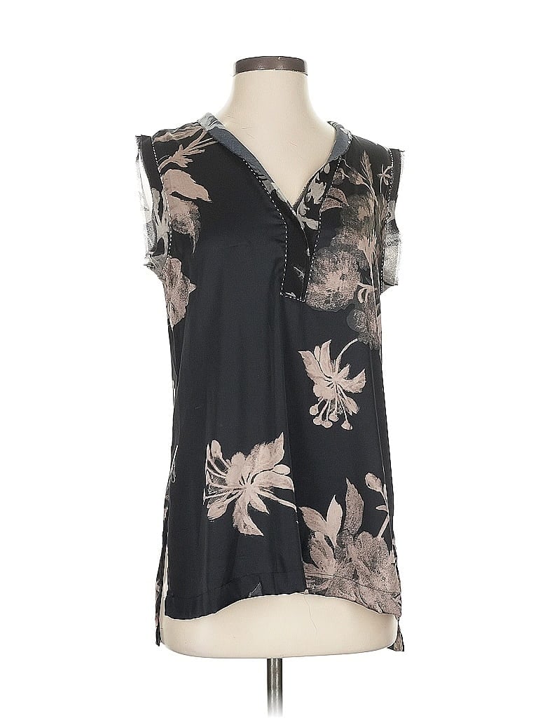 Pre-owned Donna Karan Sleeveless Blouse In Black