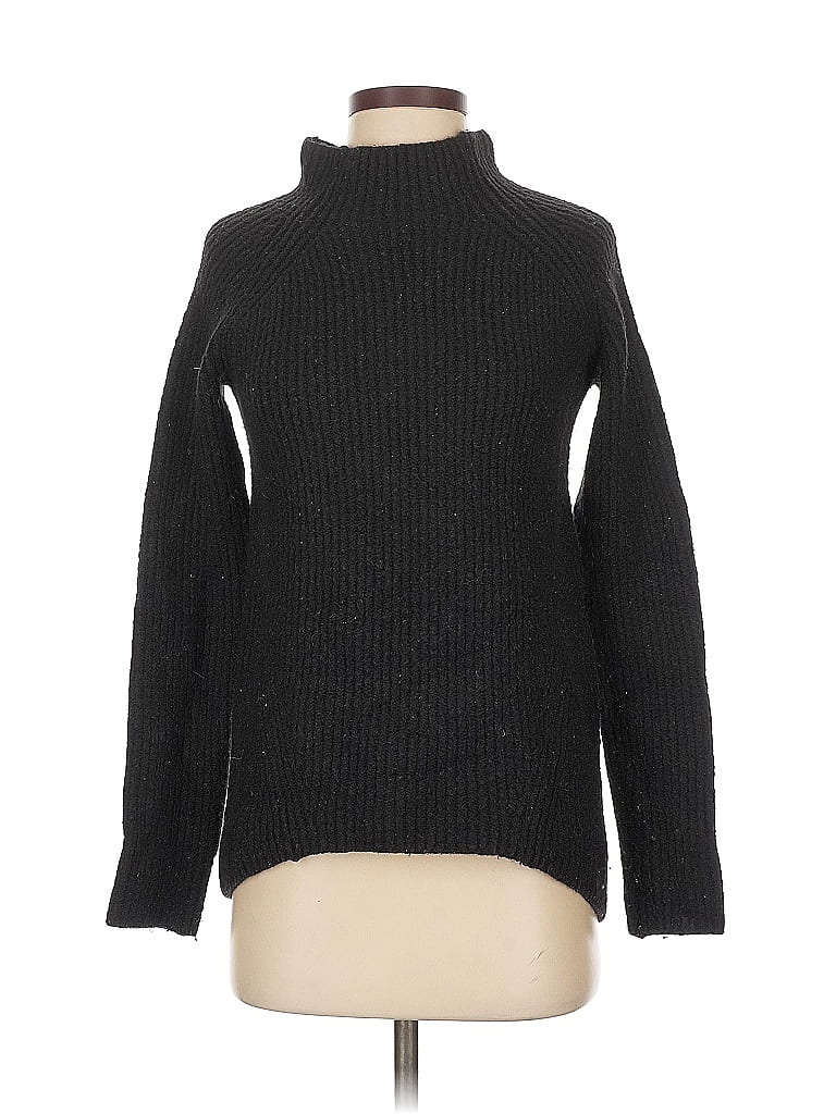 Pre-owned Madewell Turtleneck Sweater In Black