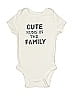 Jumping Beans Print Ivory Short Sleeve Onesie 3-6 MO / 6 MO - photo 1