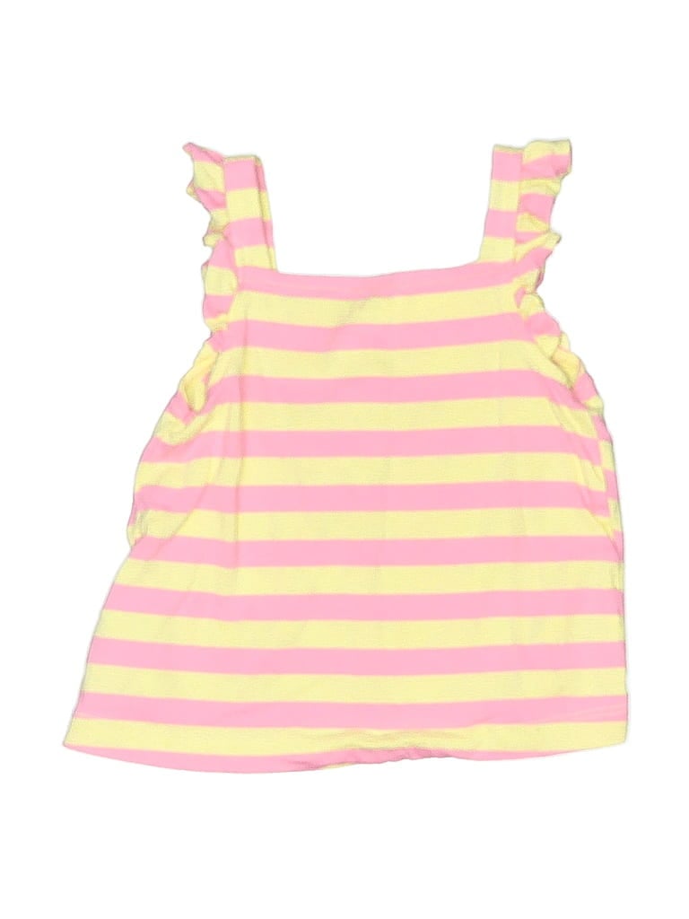 CARTER'S Pre-owned Babies' Tank Top Yellow Ruffles Neckline Tops