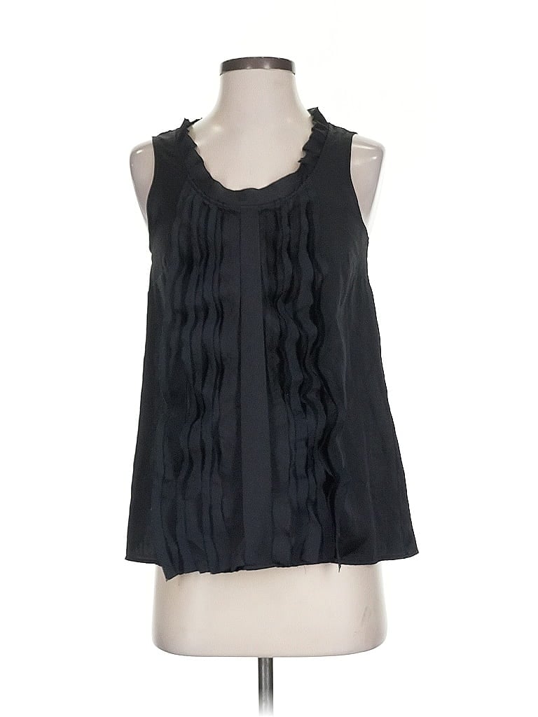 Pre-owned Ann Taylor Loft Sleeveless Blouse In Black