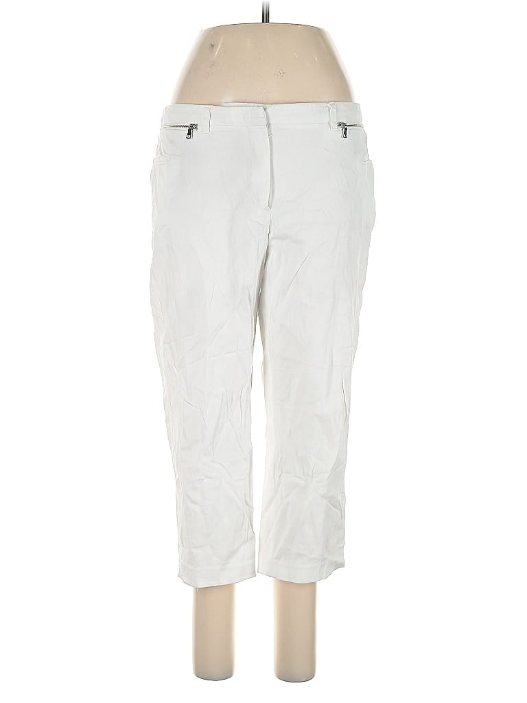 Pre-owned Larry Levine Casual Pants In White