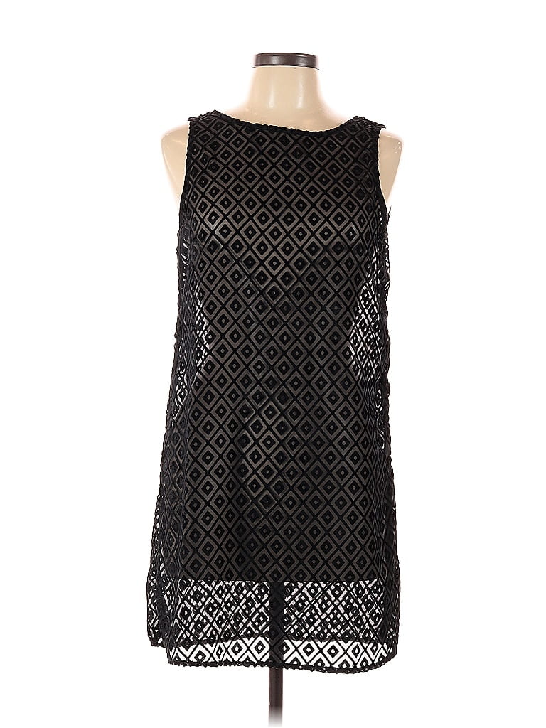 ELLA MOSS Pre-owned Sleeveless Top Black Square Neckline Tops