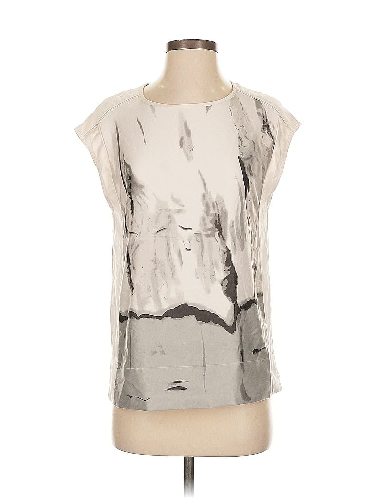 Pre-owned Dalia Sleeveless Blouse In Silver