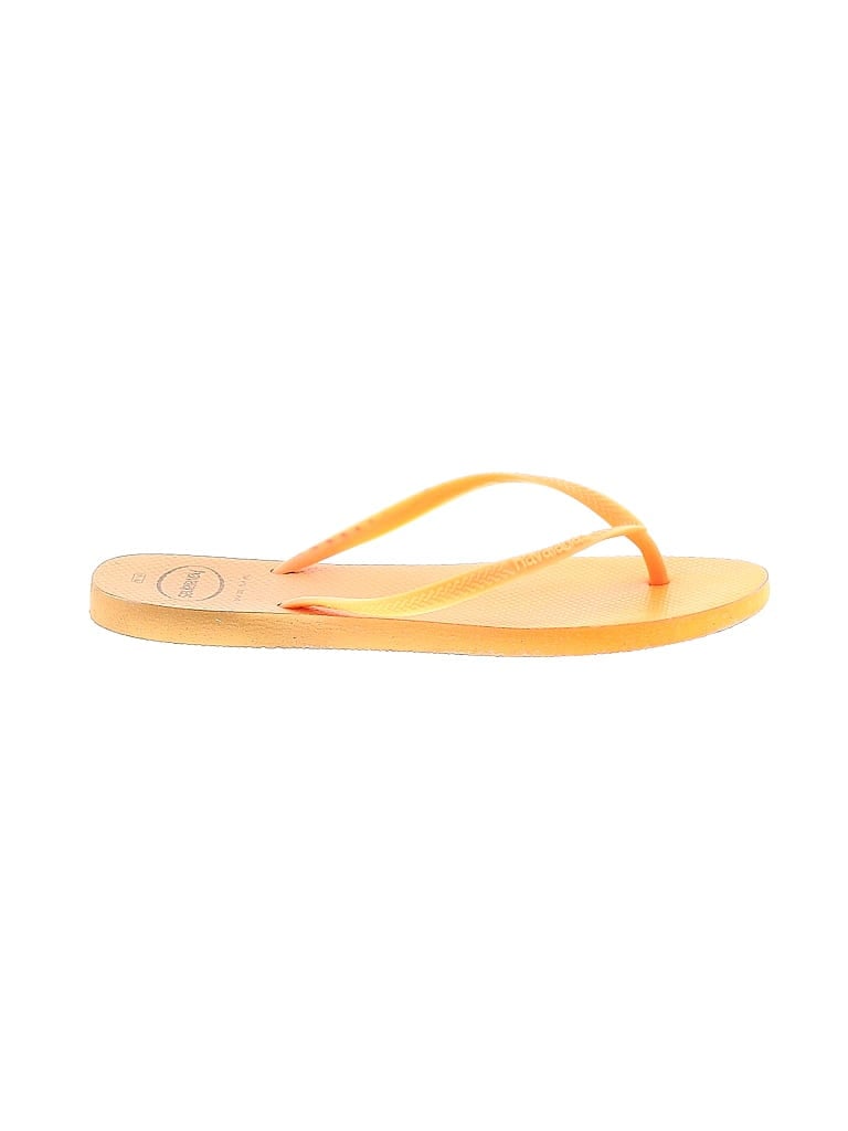 Pre-owned Havaianas Flip Flops In Orange