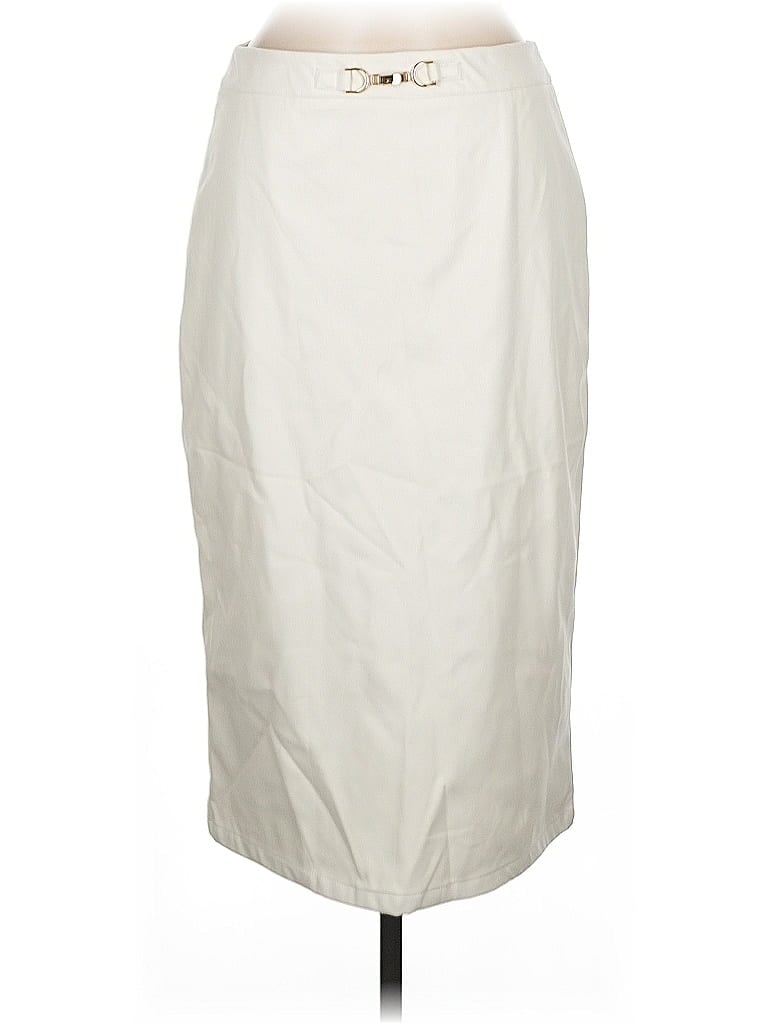 Pre-owned Cider Formal Skirt In White
