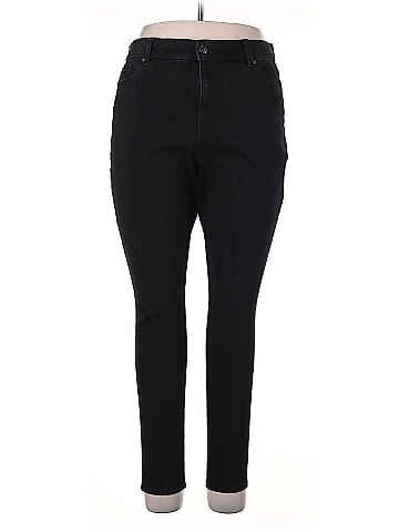 Gloria Vanderbilt Women's Mr Jegging Leggings - Black, Mid Rise, Faux Pockets, 30 Inch Inseam - View #2