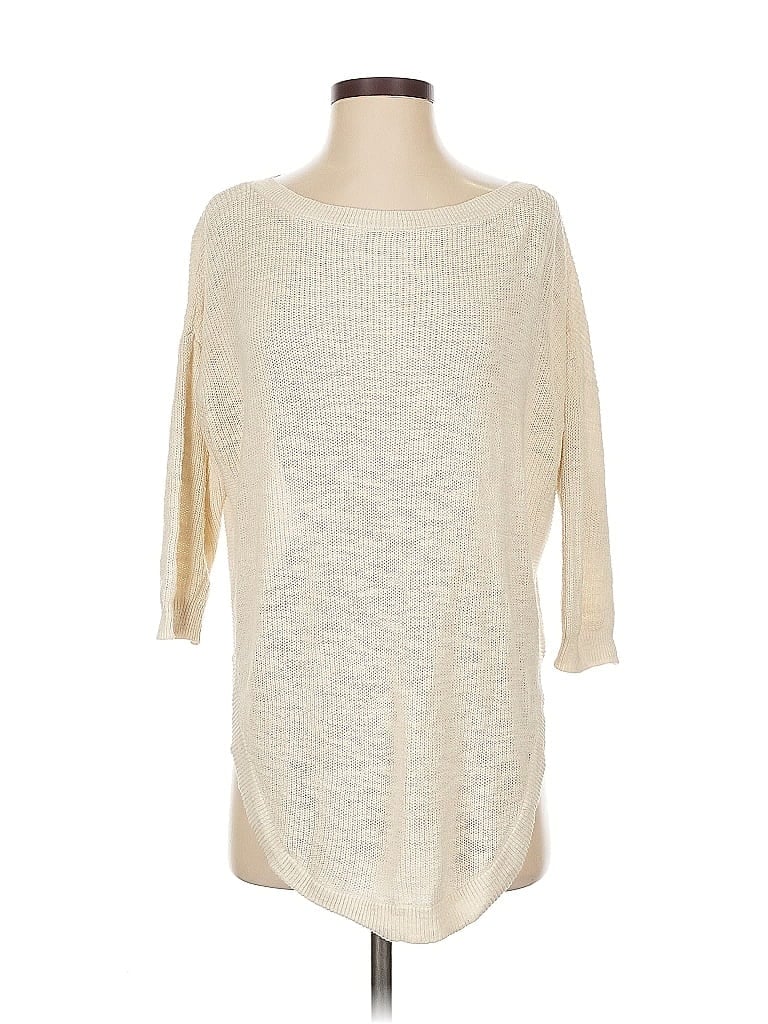 Pre-owned Express Pullover Sweater In White