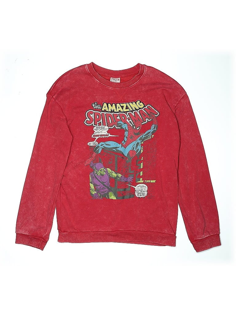 Click to view more detailed imagery on our partner's website Pre-owned Marvel Kids' Long Sleeve T-shirt In Red