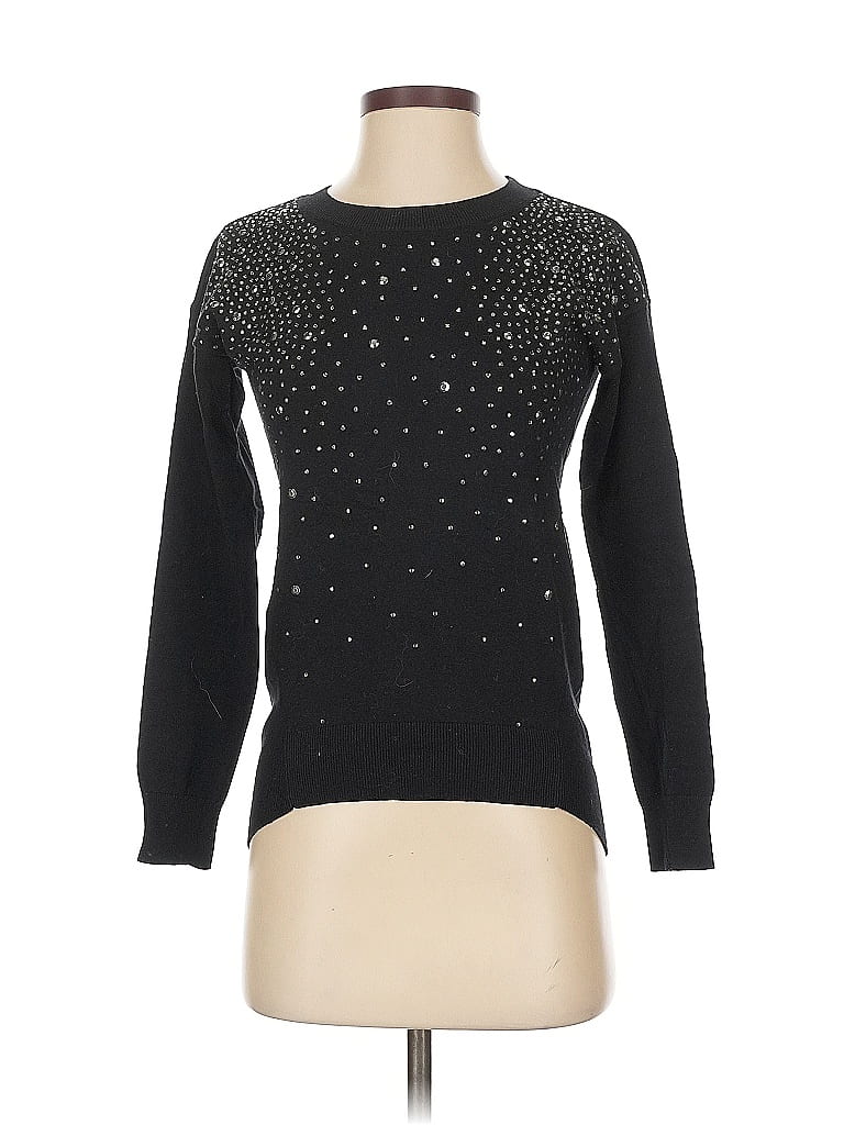 Pre-owned Express Pullover Sweater In Black