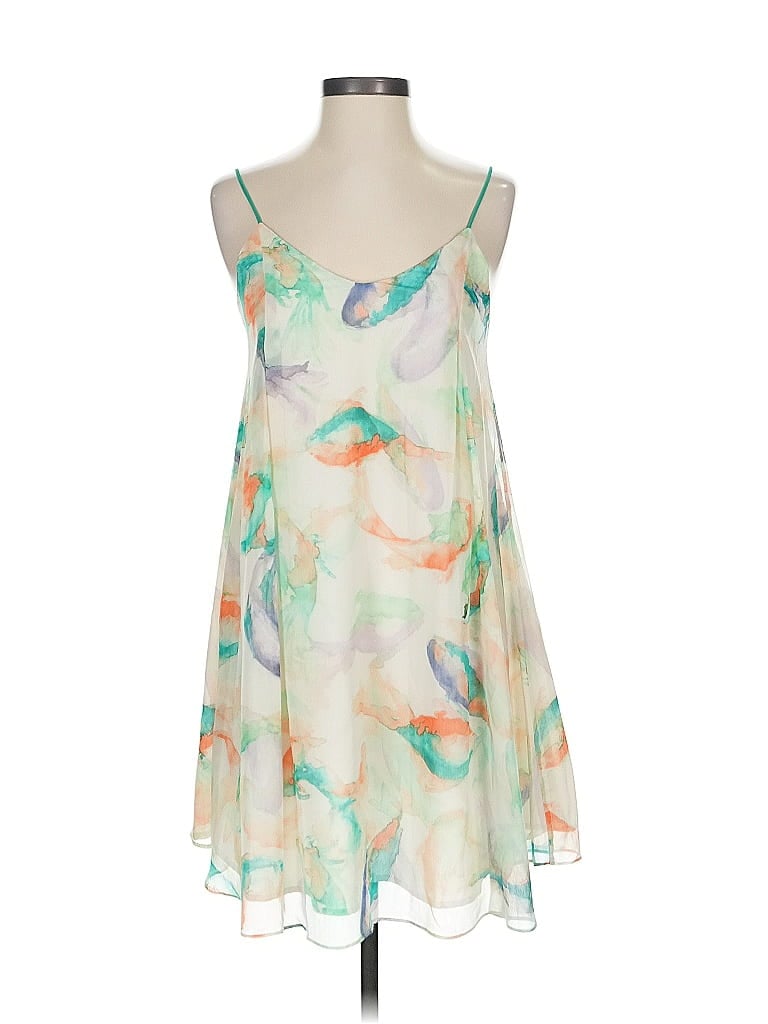 Pre-owned Zara Basic Casual Dress In White