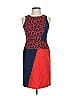 Ann Taylor Color Block Red Cocktail Dress Size 0 (petite) - photo 1