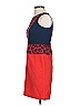 Ann Taylor Color Block Red Cocktail Dress Size 0 (petite) - photo 5
