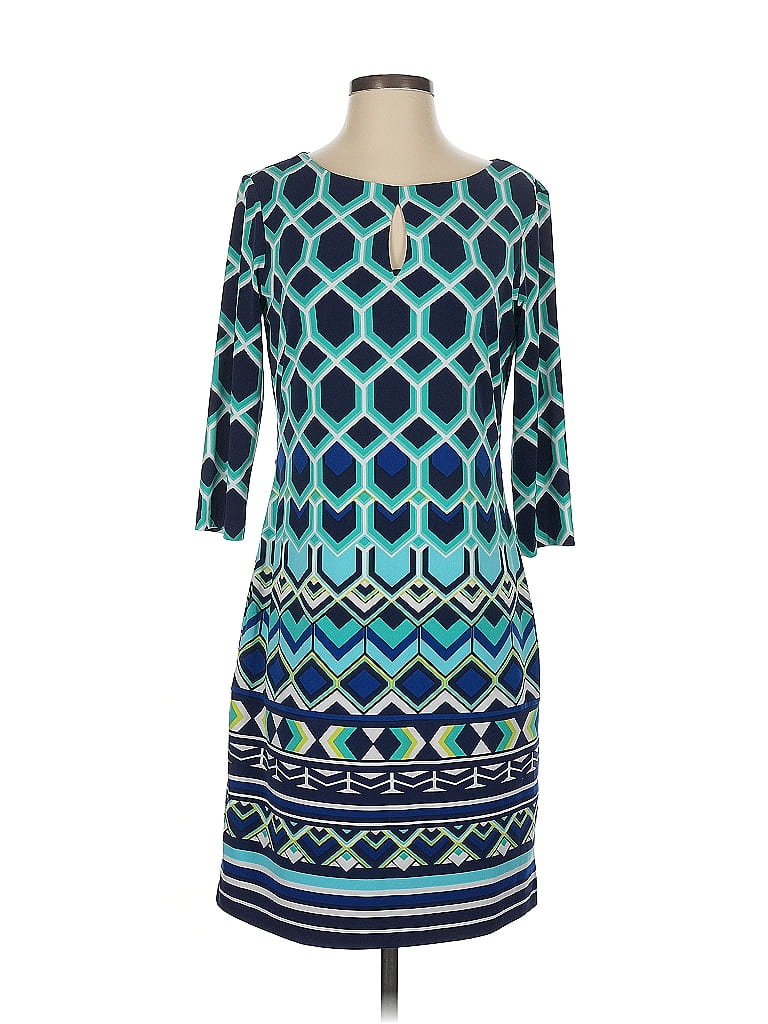 Pre-owned Liz Claiborne Casual Dress In Blue