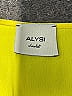 Alysi 100% Polyester Yellow Short Sleeve Blouse Size 6 - photo 6