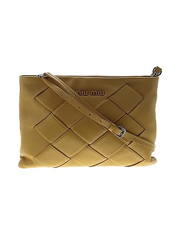 Miu Miu Leather Intreccio Crossbody Bag (view 1)