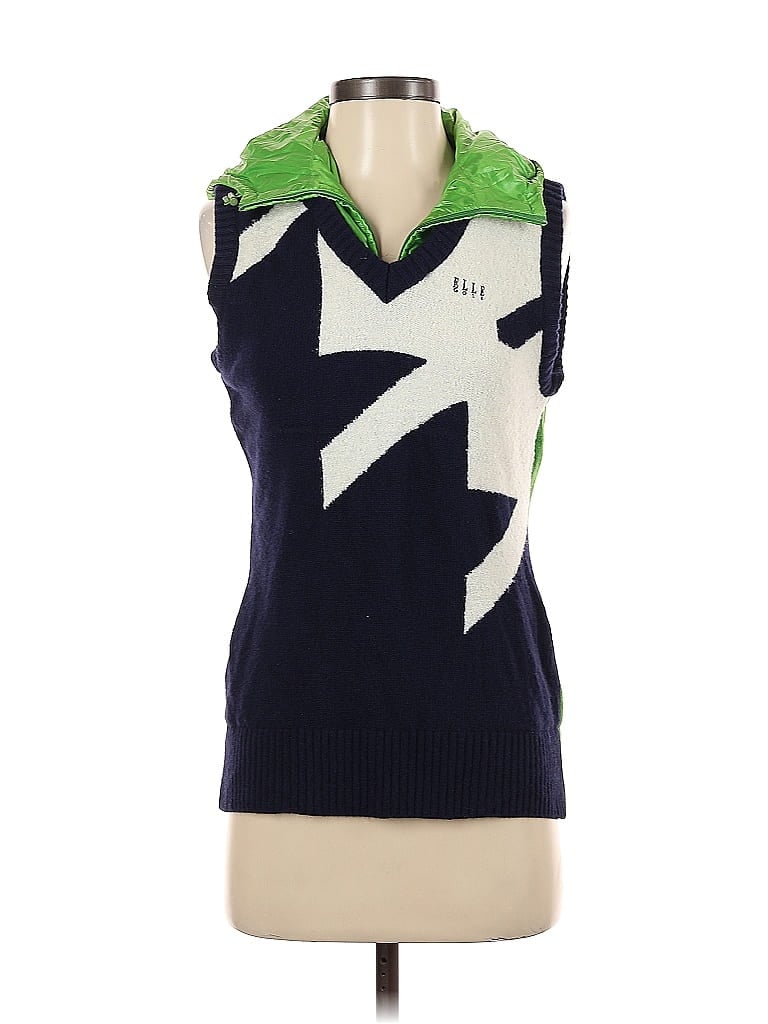 Pre-owned Elle Vest In Blue