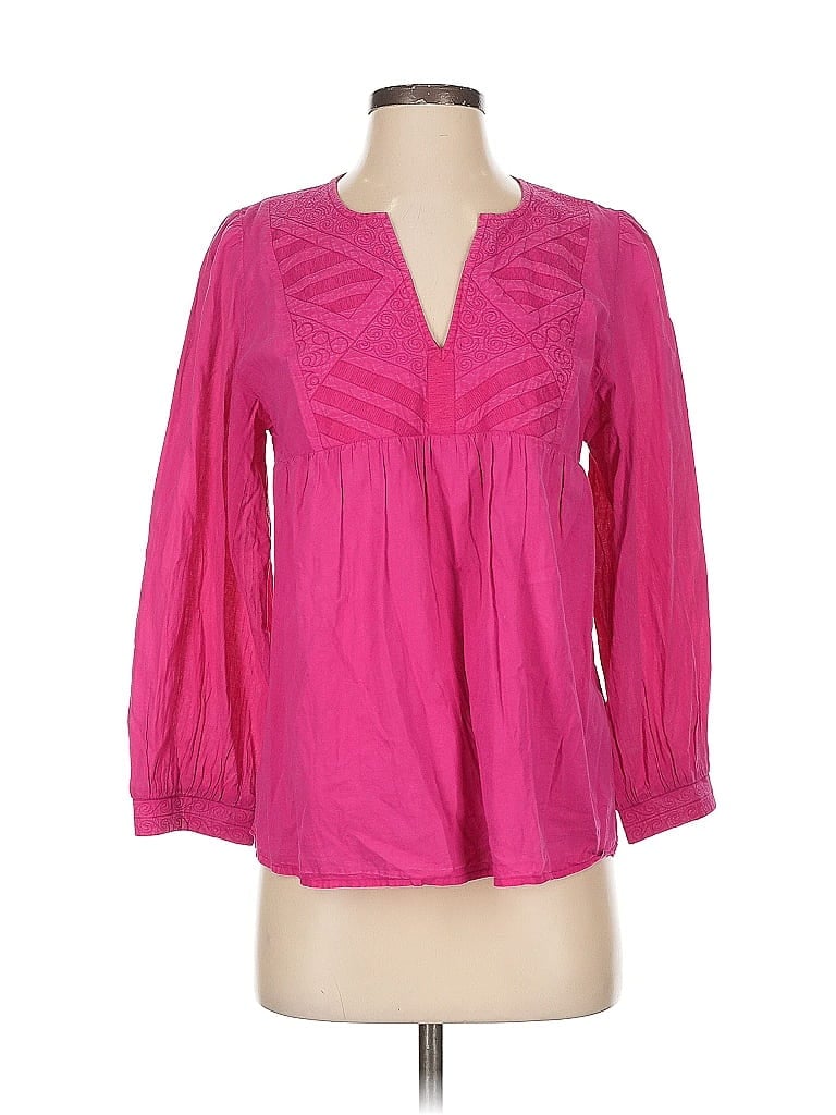 Pre-owned Ba&sh 3/4 Sleeve Blouse In Pink