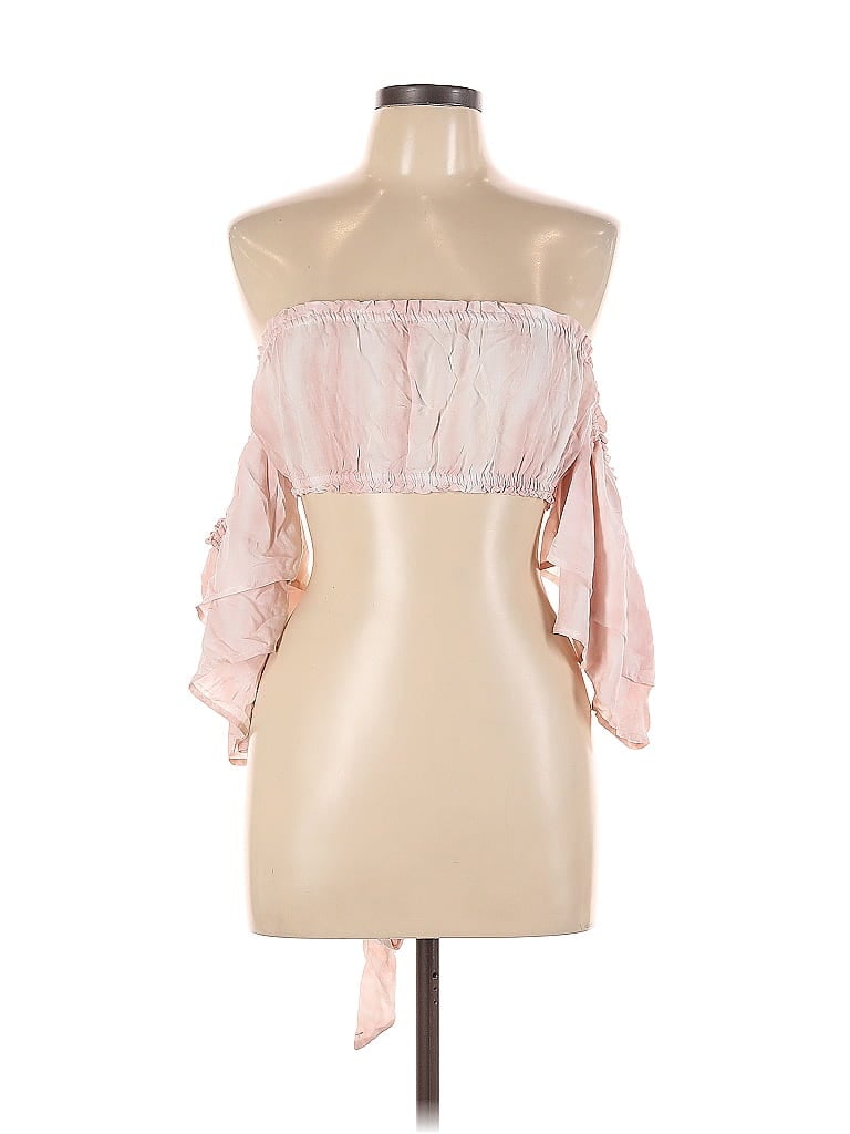 BLUE LIFE Pre-owned 3/4 Sleeve Blouse In Pink