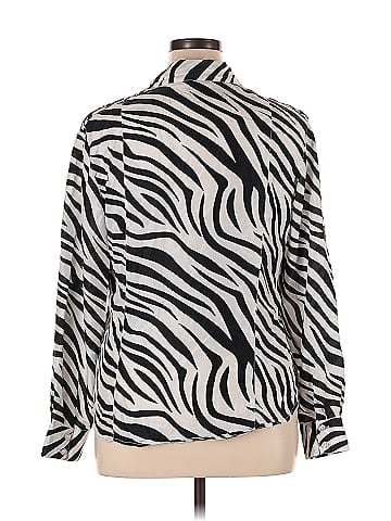 Newport News Long Sleeve Silk Top (view 2)