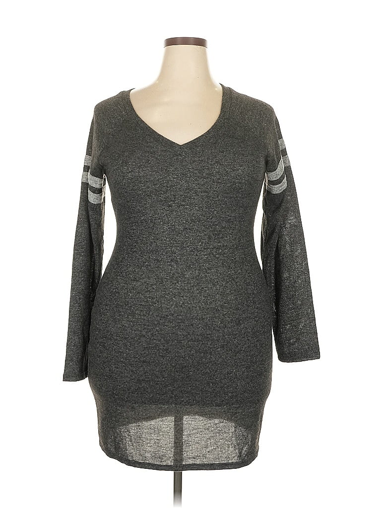 Pre-owned No Boundaries Casual Dress In Gray