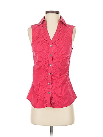 Express Design Studio Sleeveless Button-Down Shirt (view 1)