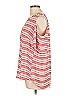 Soho JEANS NEW YORK & COMPANY 100% Polyester Stripes Pink Short Sleeve Blouse Size L - photo 4