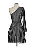 Derek Lam Collective 100% Polyester Metallic Gray Silver Cocktail Dress Size EU (IT) 36 / US 0 - photo 2