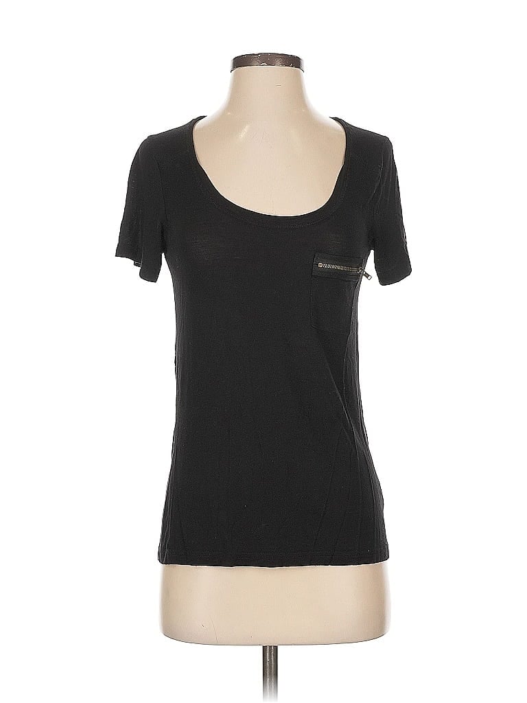 Pre-owned H&m Short Sleeve T-shirt In Black
