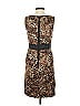 Worth 100% Silk Animal Print Brown Cocktail Dress Size 2 - photo 2