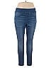 LOGO by Lori Goldstein Blue Jeggings Size 16 - photo 1