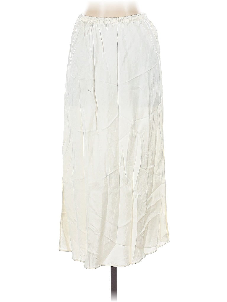 Pre-owned J.crew Collection Formal Skirt In White