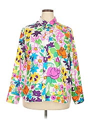 J.Crew Collection Long Sleeve Silk Top