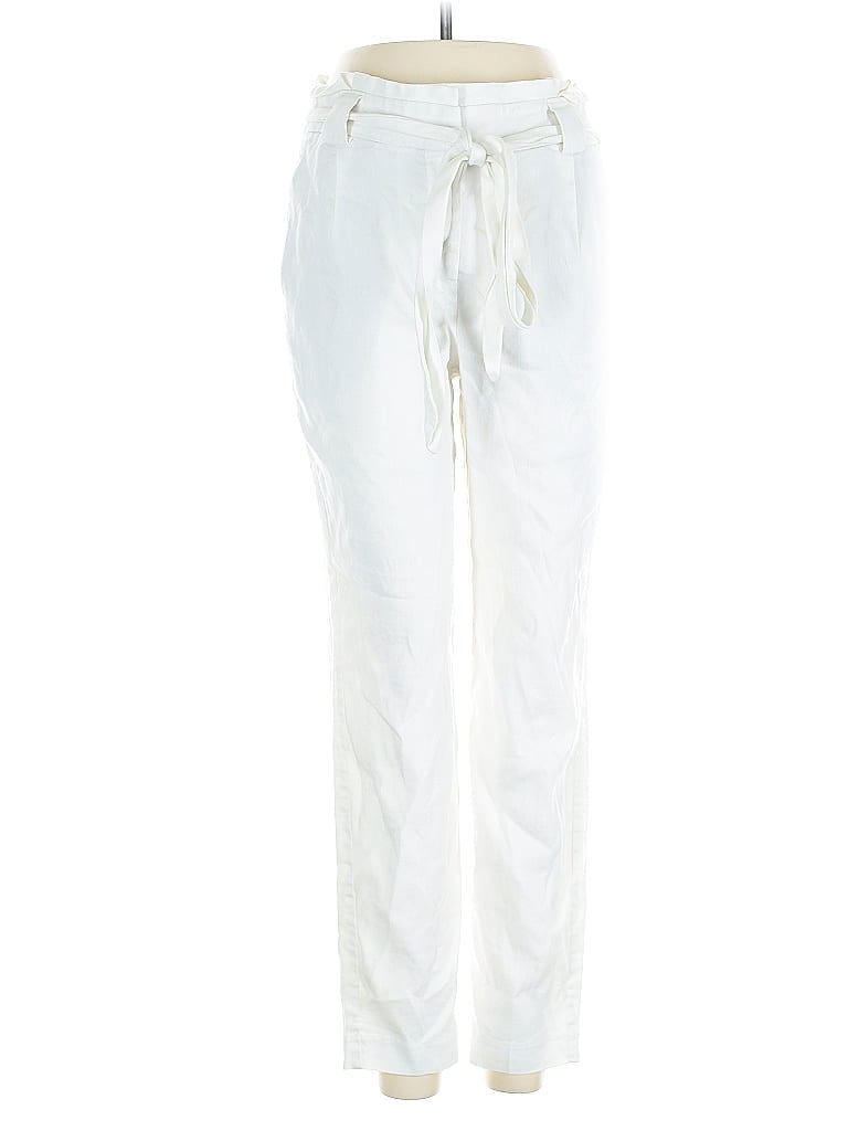 Pre-owned Express Linen Pants In White