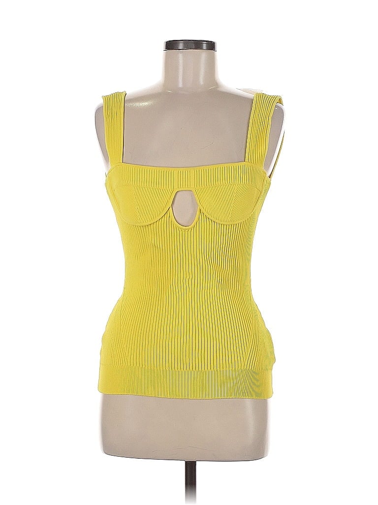 Pre-owned Aknvas Sweater Vest In Yellow