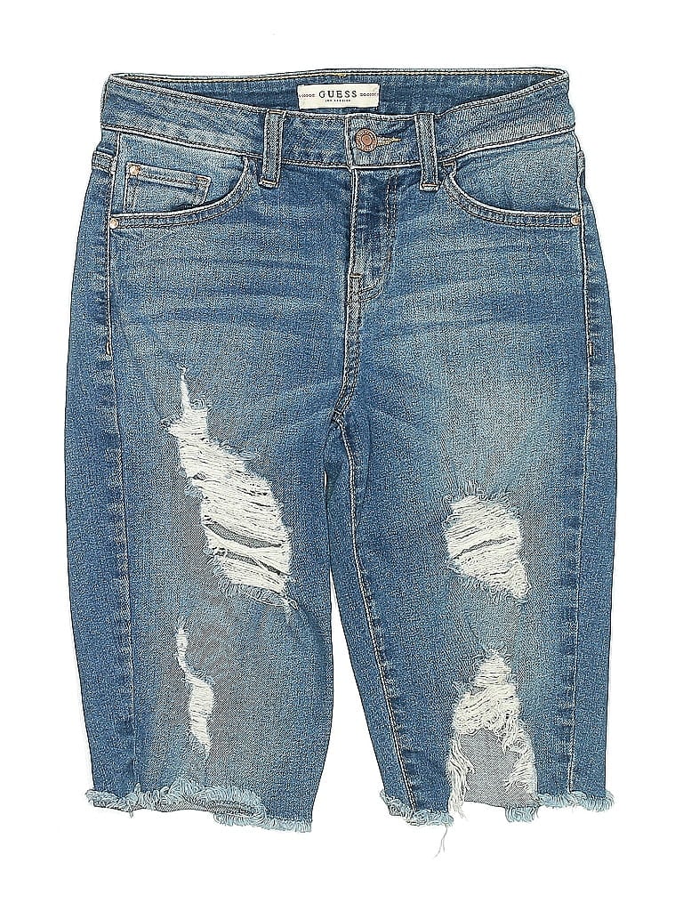 GUESS Pre-owned Denim Shorts In Blue