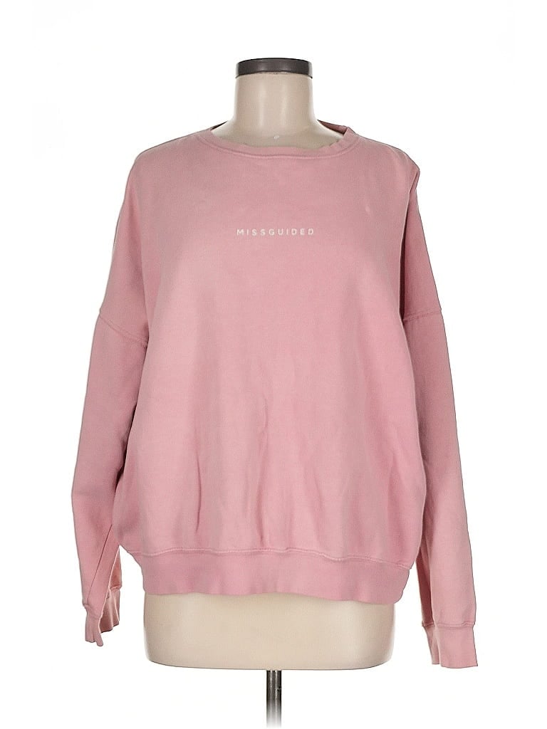 MISSGUIDED Pre-owned Sweatshirt In Pink
